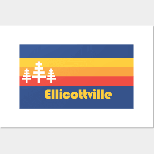 Ellicottville NY Weekend Ellicottville New York Skiing Vacation Retro Mountain Posters and Art